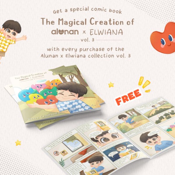 Kids Pattern T-Shirt – Short Sleeve (Alunan x Elwiana) Vol. 3 - Image 3