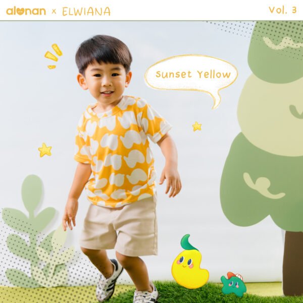 Kids Pattern T-Shirt – Short Sleeve (Alunan x Elwiana) Vol. 3 - Image 11