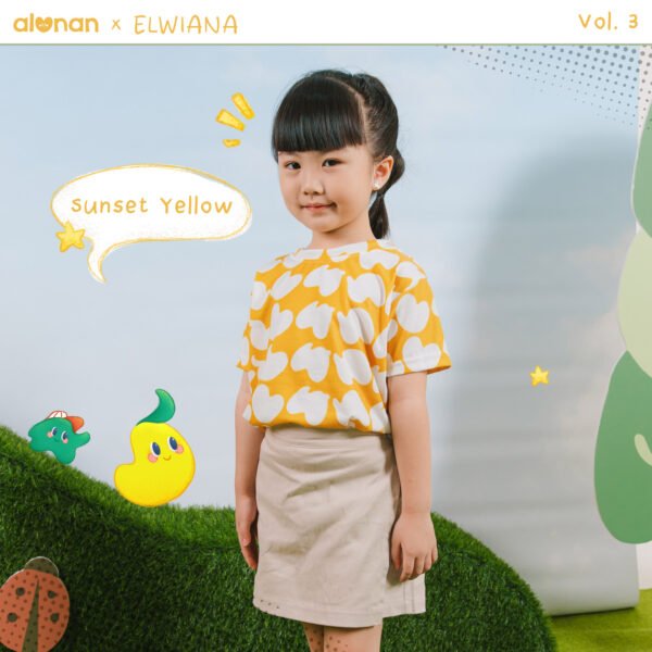 Kids Pattern T-Shirt – Short Sleeve (Alunan x Elwiana) Vol. 3 - Image 10