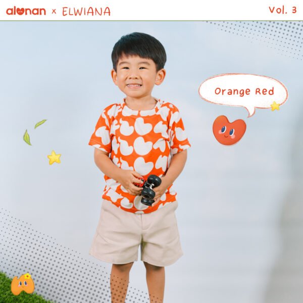 Kids Pattern T-Shirt – Short Sleeve (Alunan x Elwiana) Vol. 3 - Image 9
