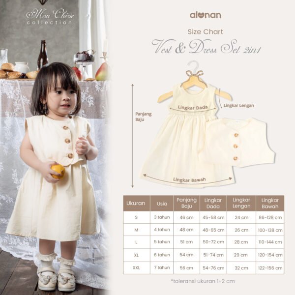 Vest and Dress 2in1 Set (Mon Chérie Collection) - Image 7
