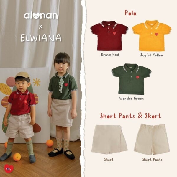 Baju Anak Polo Shirt Alunan Elwiana
