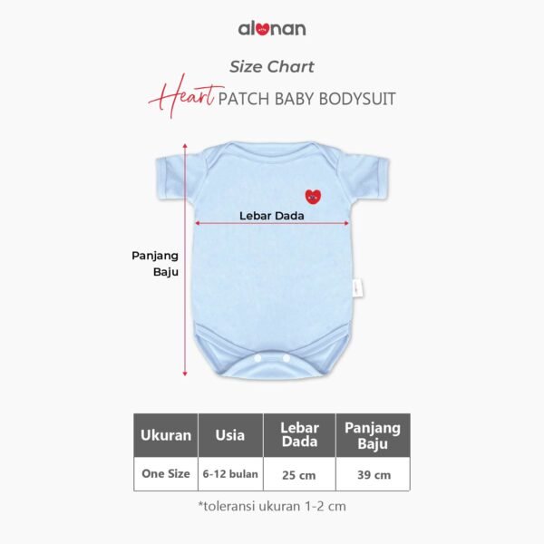 Newborn Heart Patch Bodysuit (The Signature Collection) - Image 3