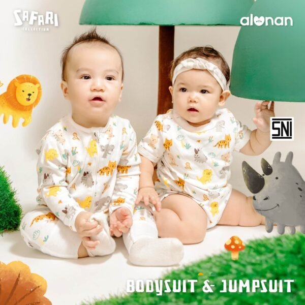 Newborn Jumpsuit & Bodysuit (Safari Collection)