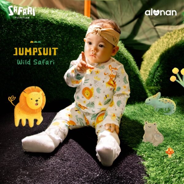 Newborn Jumpsuit & Bodysuit (Safari Collection) - Image 2