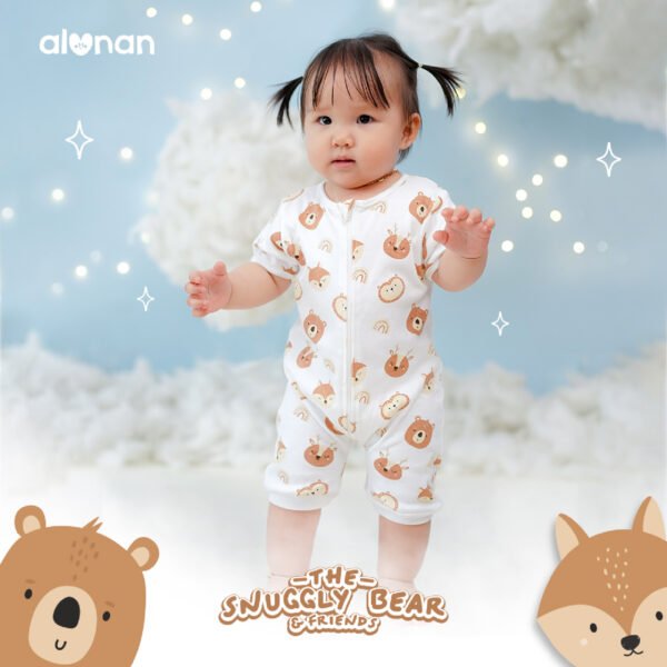 Baju Bayi Jumpsuit Snuggly Bear