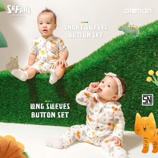 Baju Bayi Set Kancing Safari Collection