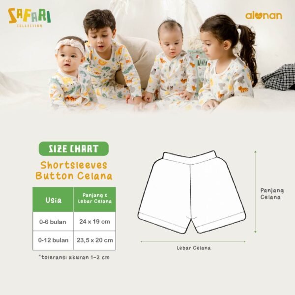 Newborn Button Set - Short & Long Sleeve (Safari Collection) - Image 6