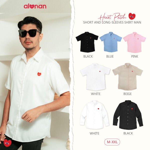 Heart Patch Family Shirt – Short & Long Sleeve (The Signature Collection) - Image 2