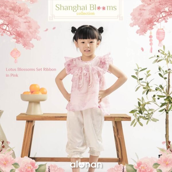 Chinese New Year Set – Skirt & Pants (Shanghai Blooms) - Image 10