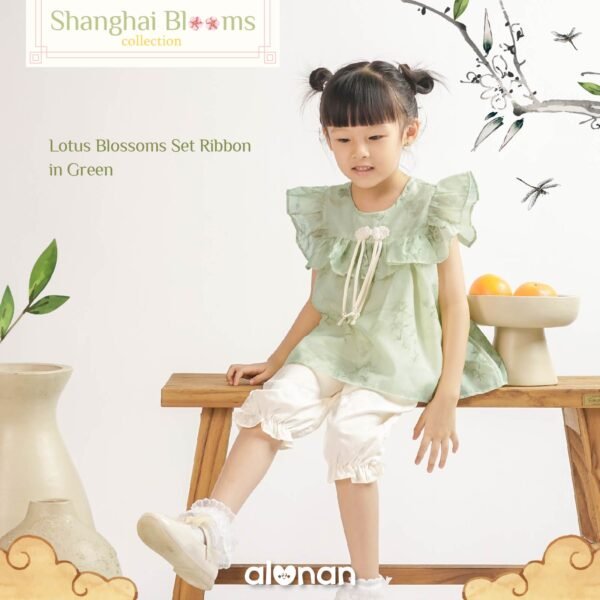 Chinese New Year Set – Skirt & Pants (Shanghai Blooms) - Image 12