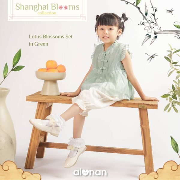 Chinese New Year Set – Skirt & Pants (Shanghai Blooms) - Image 8