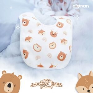 Bib Celemek Makan Bayi The Snuggly Bear Friends