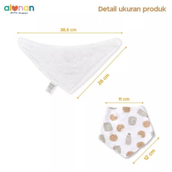 Newborn Bib (Triangle) 3 pcs - Image 2