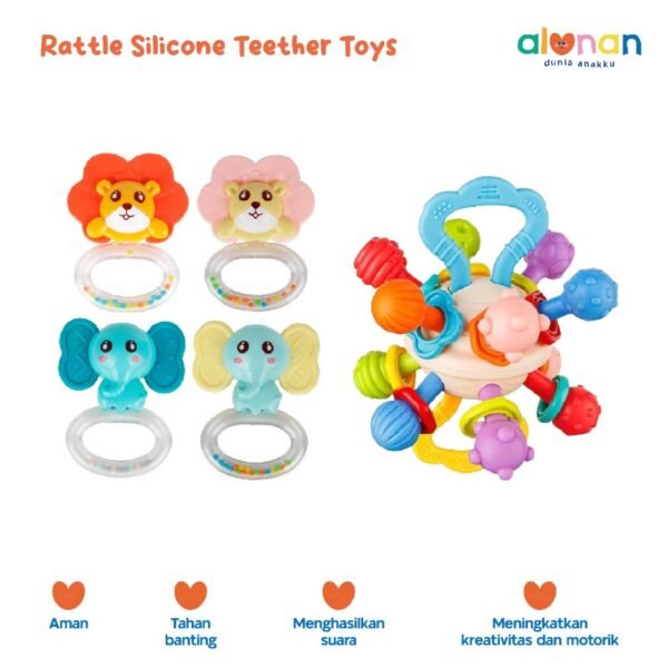 Silicone Toys – Rattle Teether