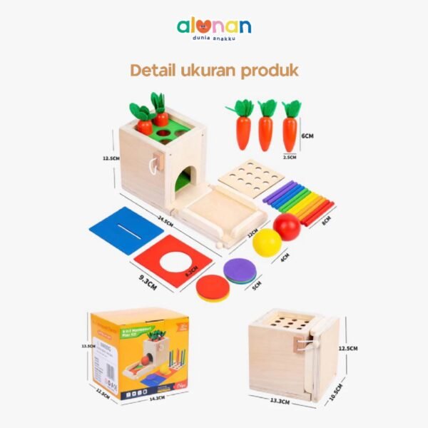Wooden Toys – Activity Cube 4in1 - Image 2