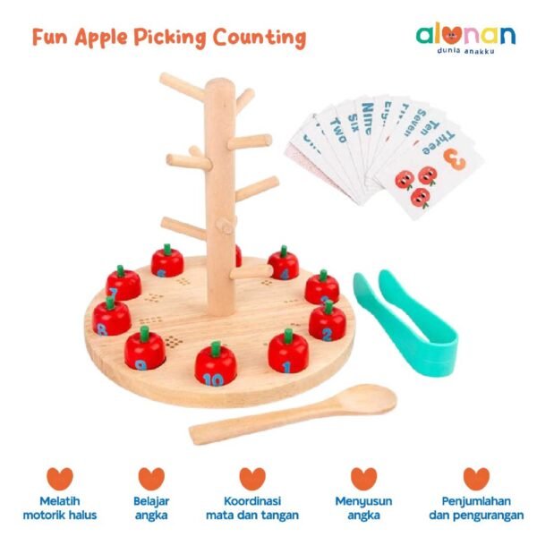 Mainan Edukasi Belajar Berhitung Fun Apple Picking