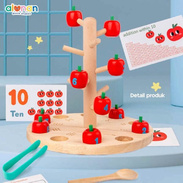 Wooden Toys – Fun Apple Picking Counting - Image 7