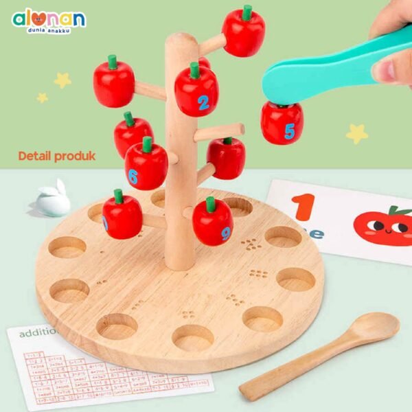 Wooden Toys – Fun Apple Picking Counting - Image 5