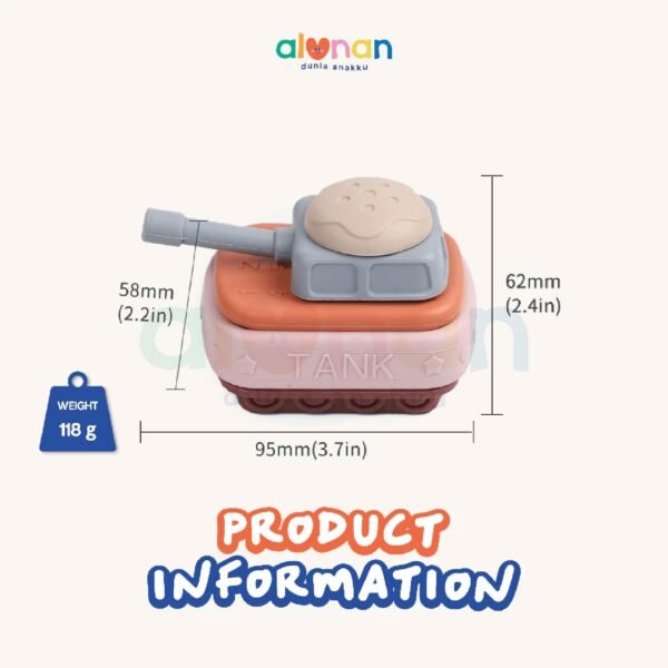 Silicone Toys – Tank Stacking Toys - Image 5