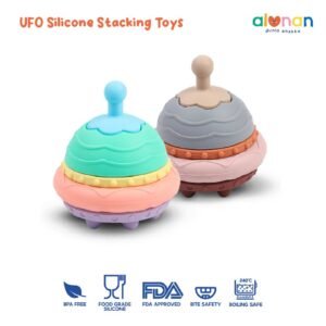 Mainan Susun Anak UFO Silicone Toys