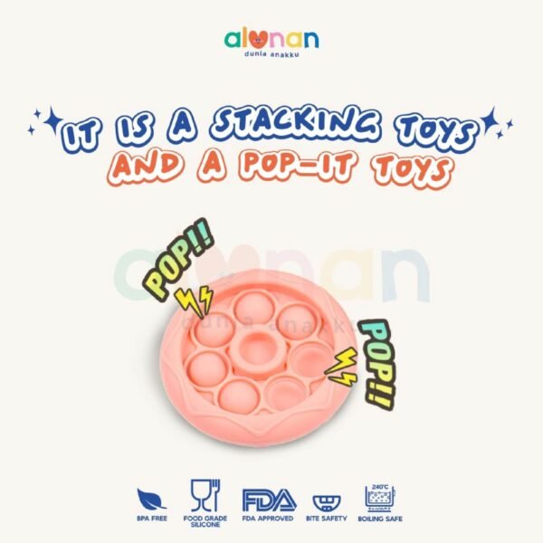 Silicone Toys – UFO Stacking Toys - Image 4