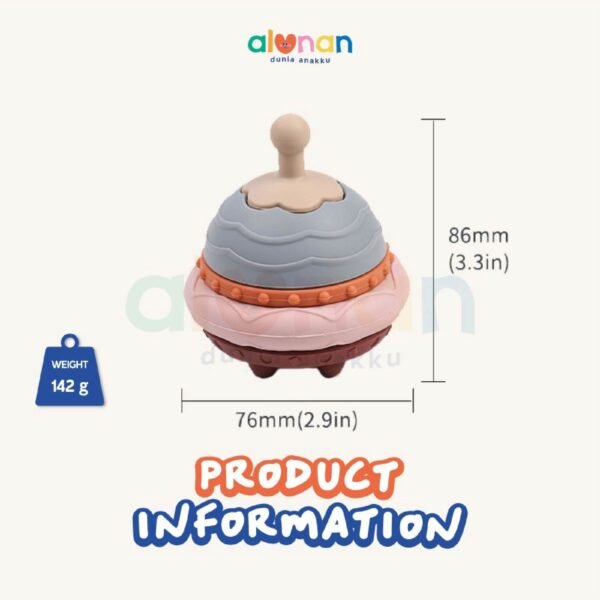 Silicone Toys – UFO Stacking Toys - Image 3