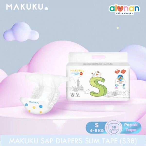 Makuku Diapers Slim Tape S38