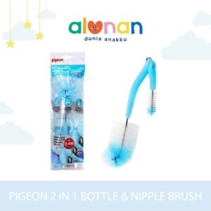 Pigeon 2in1 Bottle & Nipple Brush Sikat Pembersih Botol Susu Bayi