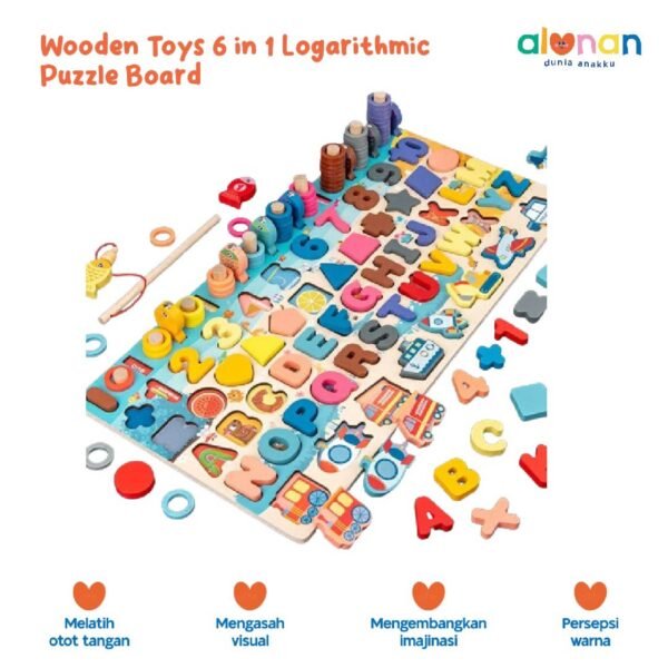 Puzzle Anak 6in1 Mainan Edukasi Anak