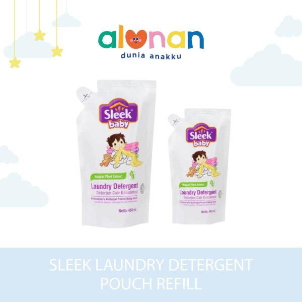 Sleek Baby Laundry Detergent Pouch Refill 450ml 900ml