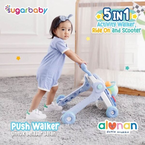 Sugar Baby -  5in1 Activity Walker Ride On & Scooter - Image 5