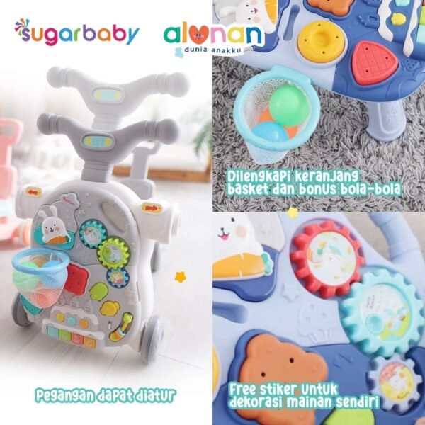 Sugar Baby -  5in1 Activity Walker Ride On & Scooter - Image 3