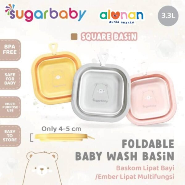 Sugar Baby - Foldable Baby Wash Basin - Image 2