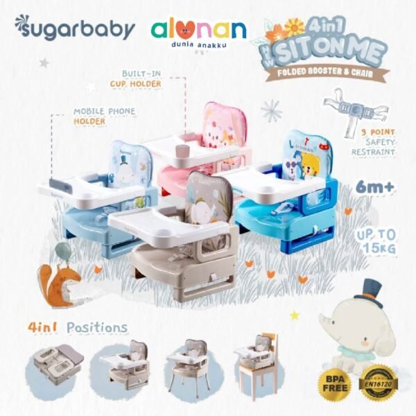 Sugar Baby New 4in1 Sit on me Folded Booster Chair