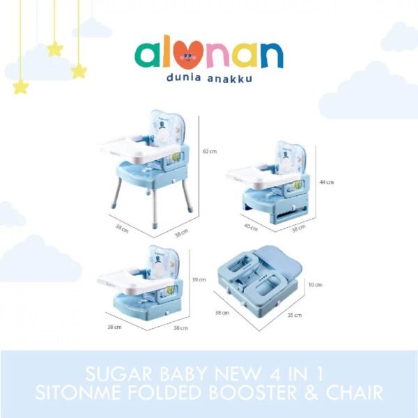Sugar Baby - New 4in1 Sit on me Folded Booster & Chair - Image 2