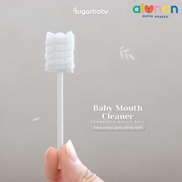 ALUNAN - Sugar Baby Mouth Cleaner in Jar 30 pcs - Pembersih Mulut Bayi SugarBaby - Oral Cleaner - Image 2