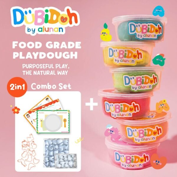 Playdough Food Grade ALUNAN DuBiDoh Mainan Edukasi Sensorik Motorik Anak