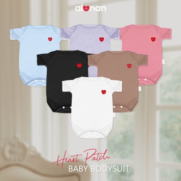 Newborn Heart Patch Bodysuit (The Signature Collection) - Image 2