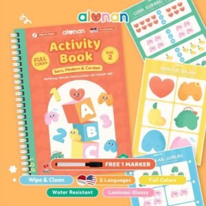 Alunan Activity Book – Buku Aktivitas Anak Wipe and Clean